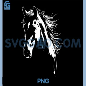 Vintage Western Horse PNG, Silhouette Horse Riding PNG