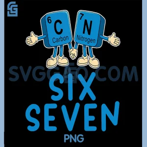 Funny Science Teacher Periodic Table PNG, Fun 67 Meme Six Seven PNG