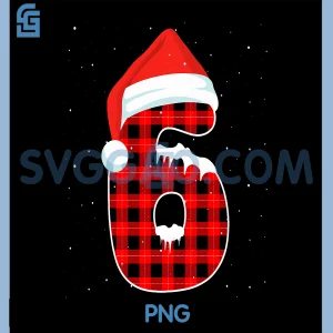 67 Christmas Red Plaid Xmas PNG, Funny Six Seven 6 7 Meme PNG