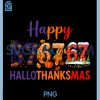 Hallothanksmas Funny PNG, Halloween Christmas PNG