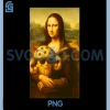 Stud Muffin Funny PNG, Stud Muffin Mona Lisa Art PNG