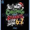 I Want My Students to Stop Saying 67 PNG, Teacher 6-7 Six Seven PNG