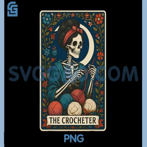 The Crocheter PNG, Tarot Card PNG
