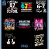 67th Day of School PNG Bundle, 67 Days Smarter Teacher Bundle PNG 1 67th Day of School PNG Bundle, 67 Days Smarter Teacher Bundle PNG