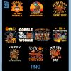 Dad of The Little Turkey PNG Bundle, Thanksgiving Baby Shower Fall Bundle PNG