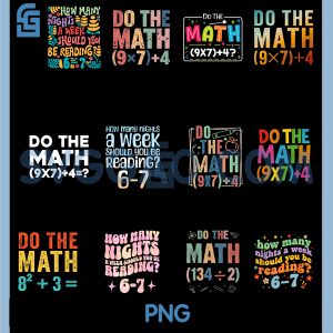 Do The Math 67 Meme PNG Bundle, 6 7 Funny Six Seven Bundle PNG