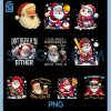 Funny Santa Baseball PNG Bundle, Christmas Funny Bundle PNG