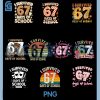 Teachers Students Retro Bundle PNG, I Survived 67 Days of School PNG Bundle