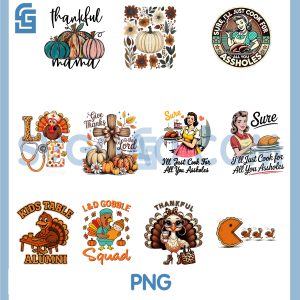 Leopard Thankful Chic Turkey PNG Bundle, Bougie Glam Thanksgiving Bundle PNG