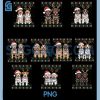 Ugly Xmas Lights Bichon Frise Dogs PNG Bundle, Funny Christmas Bundle PNG