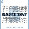 Stacked Game Day Design SVG, Bold Repeating Sports Graphic SVG