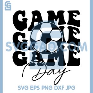 Retro Soccer Game Day Style SVG, Bold Ball Lover Graphic SVG