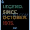 Legend Since October 1975 PNG, 50th Birthday PNG