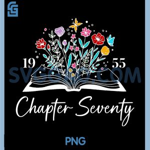 1955 Chapter Seventy PNG, 70th Birthday Books PNG, Themed 50 Year Old PNG
