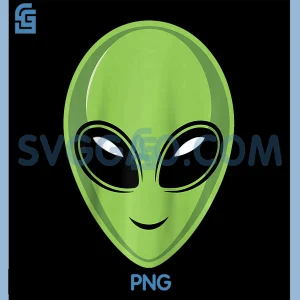 Alien Head Graphic for UFO PNG, Believers and Space PNG