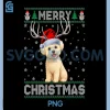 Bichon Frise PNG, Santa Hat Ugly Christmas PNG, Dog Xmas PNG