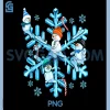 Blue Snowflakes And Snowman PNG, Christmas Family PNG, Matching Xmas PNG