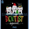 Braces Teeth Santa PNG, Dentist Squad PNG, Dental Hygienist RDH Xmas PNG