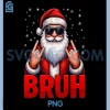 Bruh Santa Rock On PNG, Snowflake Christmas PNG