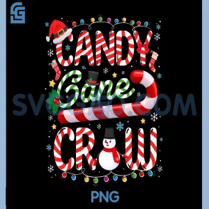 Candy Cane Crew PNG, Christmas Funny PNG