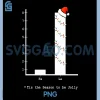 Christmas Carol Bar Graph PNG, Funny Math Nerdy Geek Holiday PNG
