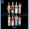 Christmas Champagne PNG, Cool Glass Coquette Bottle PNG