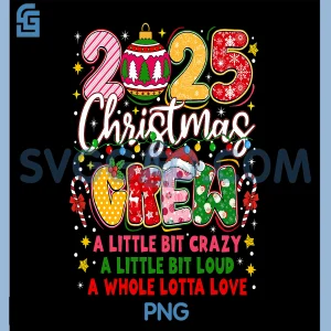 Christmas Crew 2025 PNG, Family Matching Xmas PNG, Squad Santa PNG
