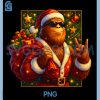 Xmas Sasquatch Santa Bigfoot PNG, Christmas Funny PNG