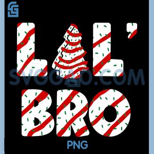 Christmas Tree Cake PNG, Matching Family Party Lil Bro PNG