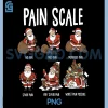 Cute Pain Scale PNG, Santa Christmas Nurse PNG, Triage Pain Assessment PNG