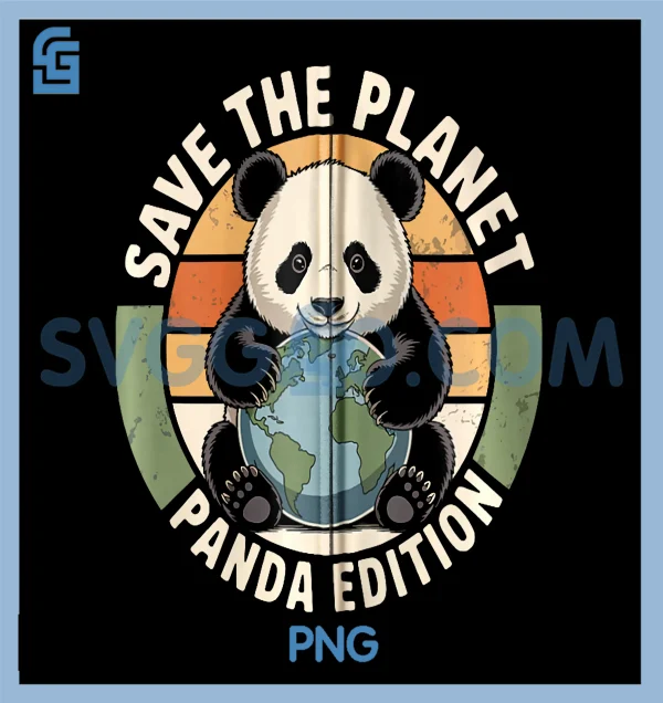 Cute Panda Bear PNG, Panda Lover PNG, Save The Planet PNG – SVGGAO
