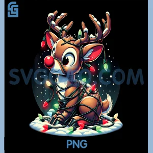 Cute Rudolph The Red Nose PNG, Reindeer and Christmas PNG