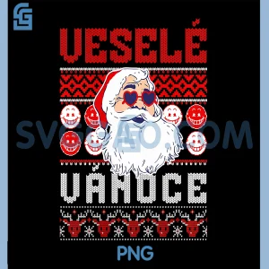 Czech Merry Christmas PNG, Vesele Vanoce PNG