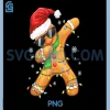Dabbing Gingerbread Christmas PNG, Funny Xmas Dab PNG