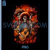 Dia De Los Muertos Sugar PNG, Skeleton Guitar Mexican PNG, Day Of Dead PNG