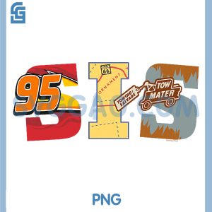 Disney & Pixars Cars PNG, Family Trip Matching PNG