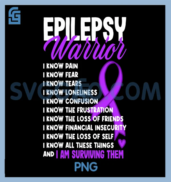 Epilepsy Warrior PNG, Epilepsy Awareness PNG