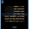 Fathers Day Dad Grandpa PNG, Veteran Great Grandpa from Grandkids PNG