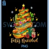 Feliz Navidad 2025 PNG, Santa Hat Christmas Tree PNG, Spanish Xmas PNG