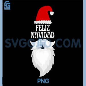 Feliz Navidad PNG, Merry Christmas Spanish PNG, Santa Clause PNG