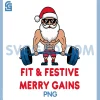 FIT & Festive Merry Gains PNG, Christmas Design PNG 1 FIT & Festive Merry Gains PNG, Christmas Design PNG