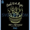Food is A Right Not A Privilege PNG, Food for All is Not A Radica PNG
