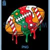 Football Christmas Drip PNG, Football Christmas PNG