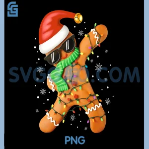 Gingerbread Xmas PNG, Funny Christmas Dabbing PNG