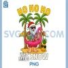 Christmas in July Santa PNG, Palm Tree Summer Beach Vibes PNG