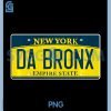 Da Bronx New York PNG, NY Neighborhood License Plate PNG