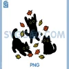 Fall Cat Autumn Aesthetic Kitten PNG, Leaves for Cat Lovers PNG 1 Fall Cat Autumn Aesthetic Kitten PNG, Leaves for Cat Lovers PNG