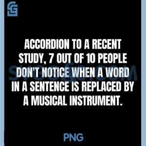 Linguistic Study PNG, Accordion Instrument PNG, Pun Proofreader PNG