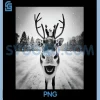 Reindeer Selfie PNG, Christmas Funny PNG