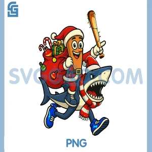 Tung Tung Sahur Riding Tralala Xmas PNG, Italian Brainrot PNG